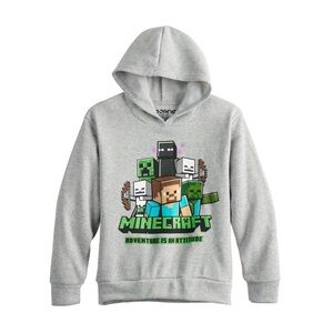 Minecraft Boys Adventures Fleece Hoodie